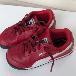 Red puma toddler sneakers